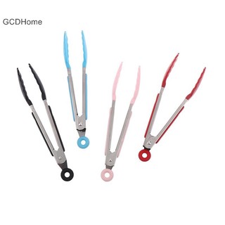 Gcdhome 1 7 Inch Thép Không Gỉ Kẹp Thực Phẩm BBQ Bít Tết CNY Chống Trơn Trượt Thực Phẩm Lưỡi Tông Bánh Mì Tay Cầm Nhà Bếp Tiệc Nấu Ăn Phụ Kiện HOT