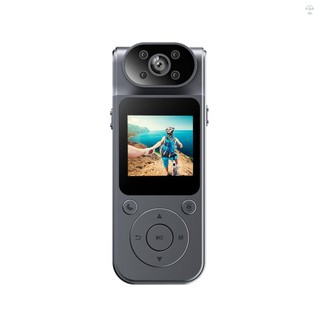 Camera thân 1080P có ghi âm và Video Body Cam có thể đeo được Máy quay Video Mini 180° Tầm nhìn ban đêm ống kính có thể xoay được với kẹp lưng từ tính để giao hàng thực thi pháp luật