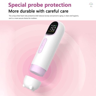 Máy đo nhịp tim thai nhi siêu âm Doppler siêu âm gia đình Máy dò tim cho bé Máy đo nhịp tim thai nhi Doppler Không bức xạ với màn hình LED đầu dò kép để chăm sóc bà bầu
