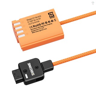 Pin giả ZGCINE DMW-BLK22 có đầu nối D-Tap Cáp nguồn dài 60cm D-Tap sang DMW-BLK22 Thay thế pin giả cho Panasonic Lumix DC-G9 II / DC-S5 / DC-S5 II / DC-S5 IIX / GH5