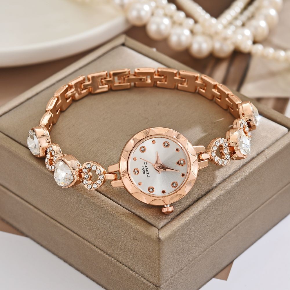 Đồng hồ đeo tay giả đá quý phong cách Hàn Quốc dành cho nữ Đồng hồ đeo tay nhỏ và thời trang Nữ sinh trung học cơ sở Đồng hồ tối giản dành cho nữ