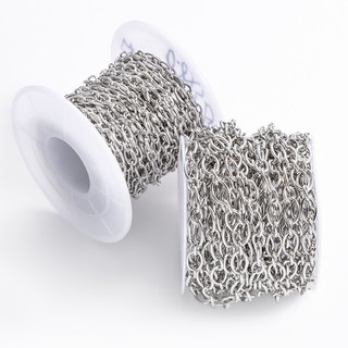Kích thước bằng thép không gỉ Tròn O Cross Chain Trang sức diy Vòng cổ Vòng tay Phụ kiện