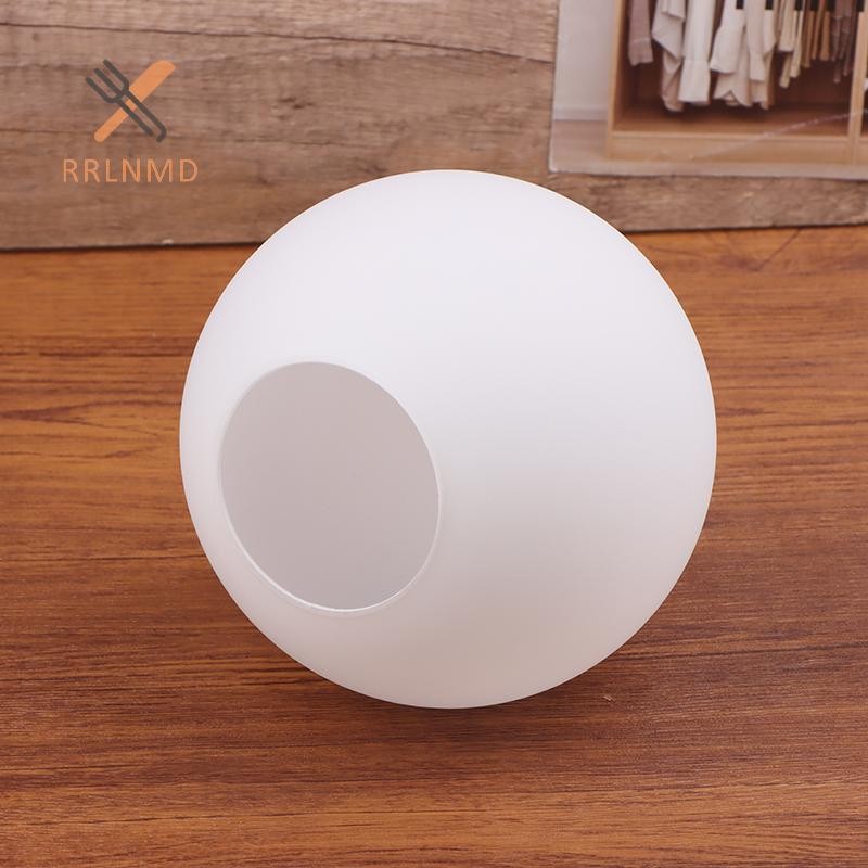 Bóng đèn thủy tinh màu trắng RRLNMD, Bóng đèn hình quả cầu Milky Fitg, D / 6 / 8 / 10cm / D12 / 13cm D15cm Vỏ đèn tròn MỚI