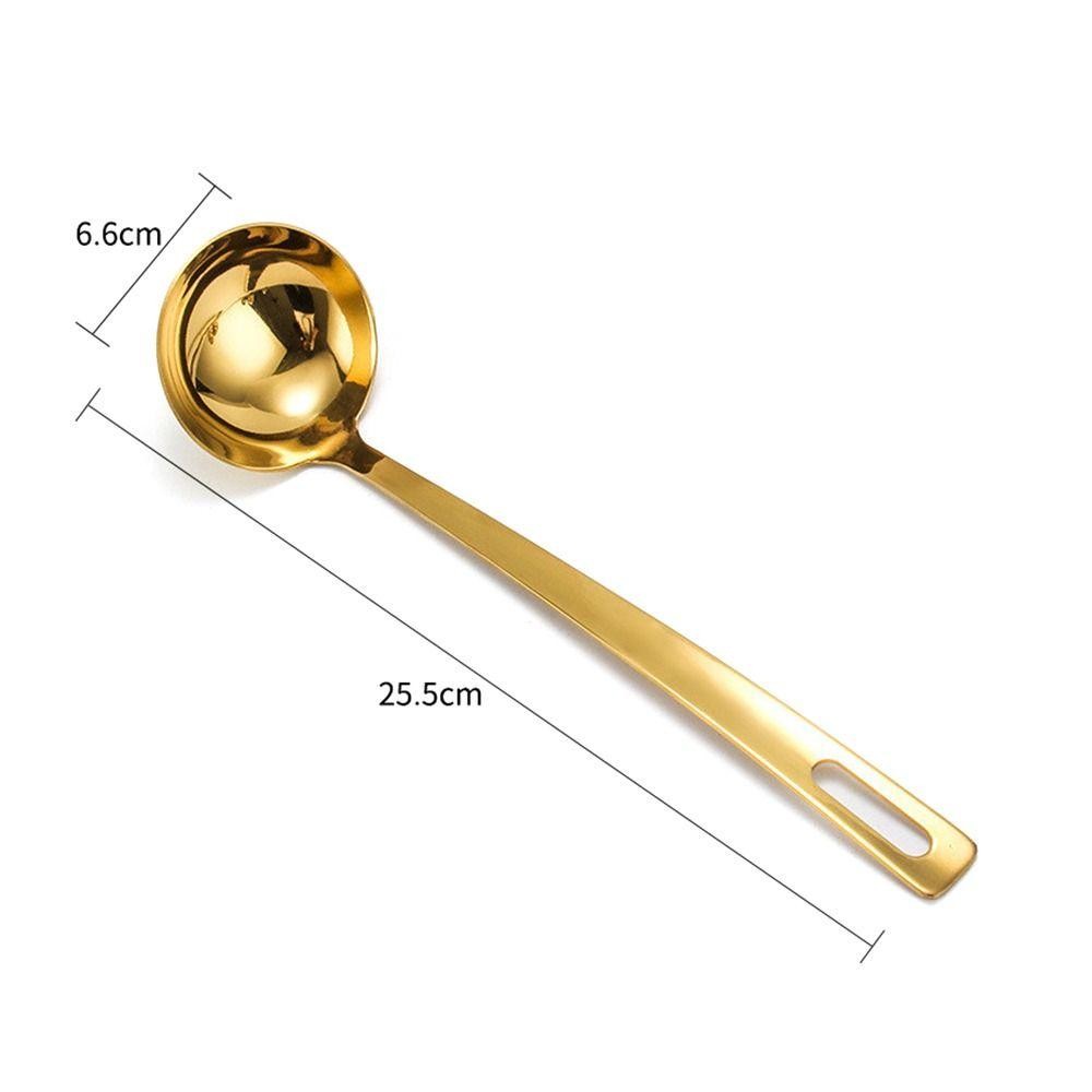 JIGK 1 Cái Dụng Cụ Nhà Bếp, Bộ Đồ Ăn Lẩu Vàng Chống Trơn Trượt, Tay Cầm Thoải Mái Bền Đẹp Có Giá Để Đồ Thìa Gia Vị Bằng Thép Không Gỉ 304 Nướng BBQ