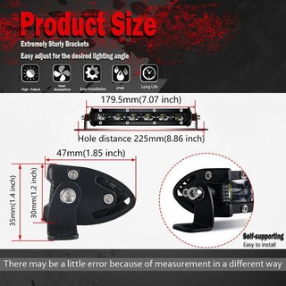 Diaper & CORED 8inch 18W LED Work Light Bar Flood Spot Beam Offroad 4WD SUV Lái xe Đèn sương mù YTH