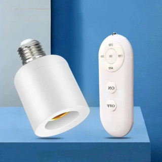 E27 Đế Giá Đỡ Đèn Không Dây Công Tắc Điều Khiển Từ Xa Ổ Cắm Đèn Không Dây Bóng Đèn Ổ Cắm Công Tắc Có Hẹn Giờ F19E