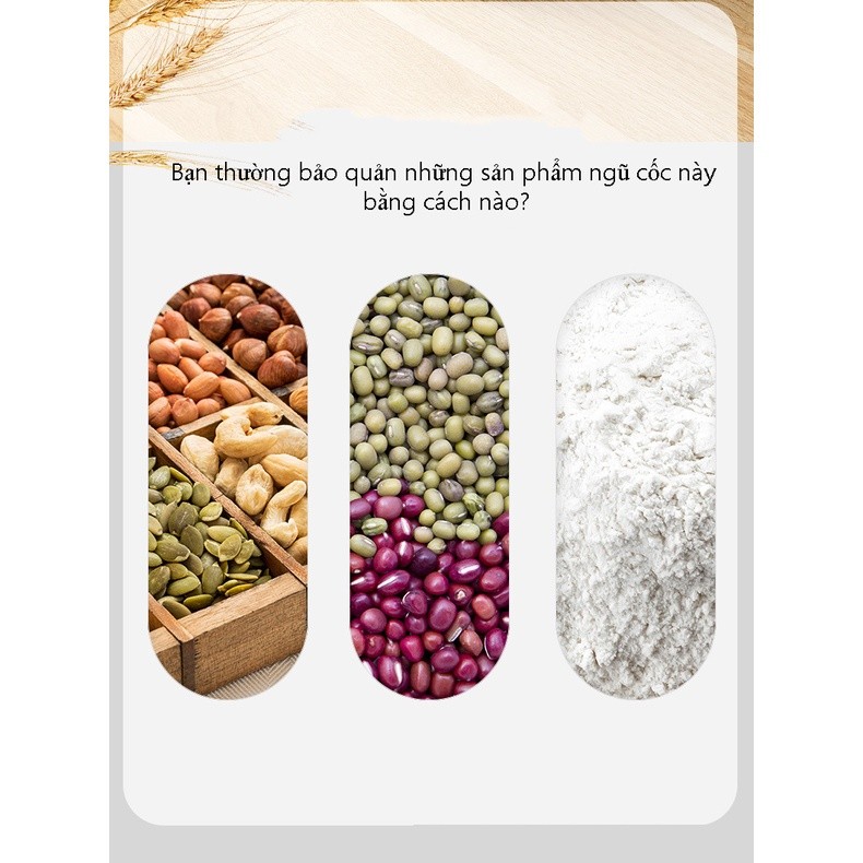 Thùng đựng gạo 10kg và 12kg ECOCO, thùng gạo thông minh chống ẩm mốc mối mọt, côn trùng
