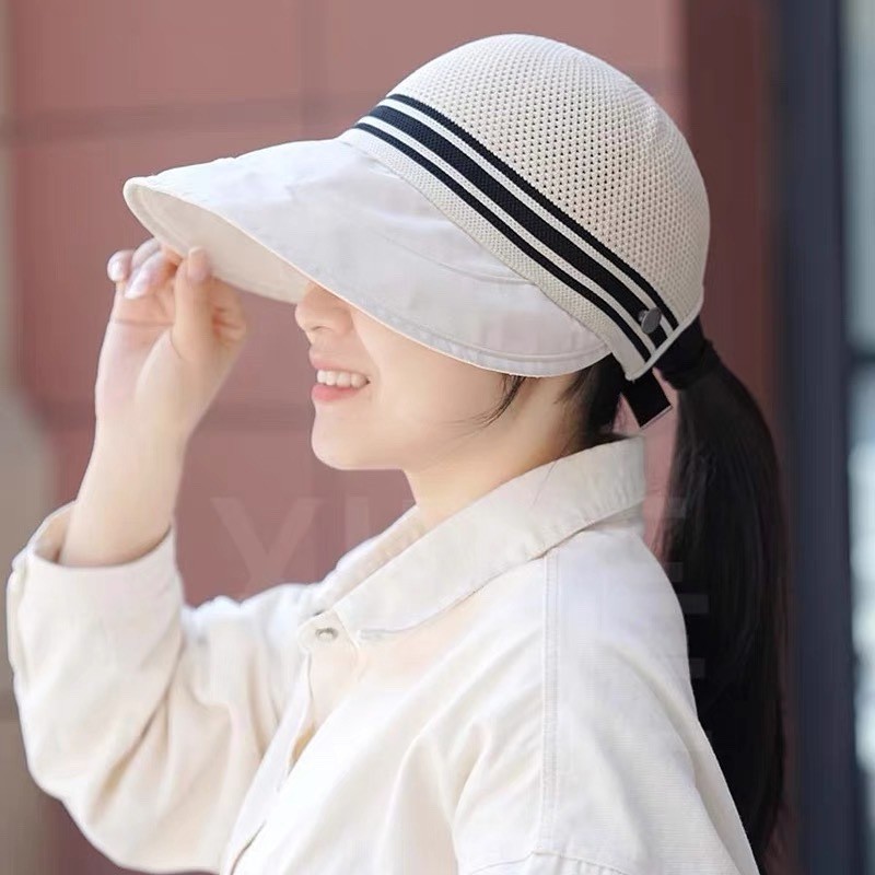 SY3 Mũ chống nắng thoáng khí rỗng Mũ đi xe đạp ngoài trời Phong cách Hàn Quốc Mũ nâng cơ mặt phù hợp YS3
