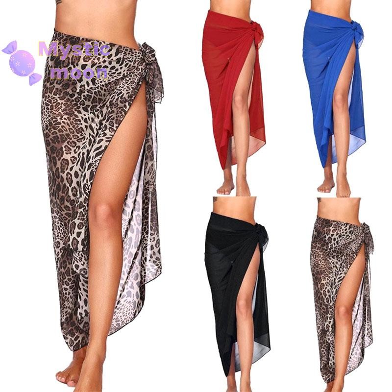 [Huyền bí] Váy đi biển gợi cảm mùa hè dành cho nữ Mặc đi biển voan Váy quấn khăn Sarong dài che đậy Khăn choàng Bikini gợi cảm [Mới]
