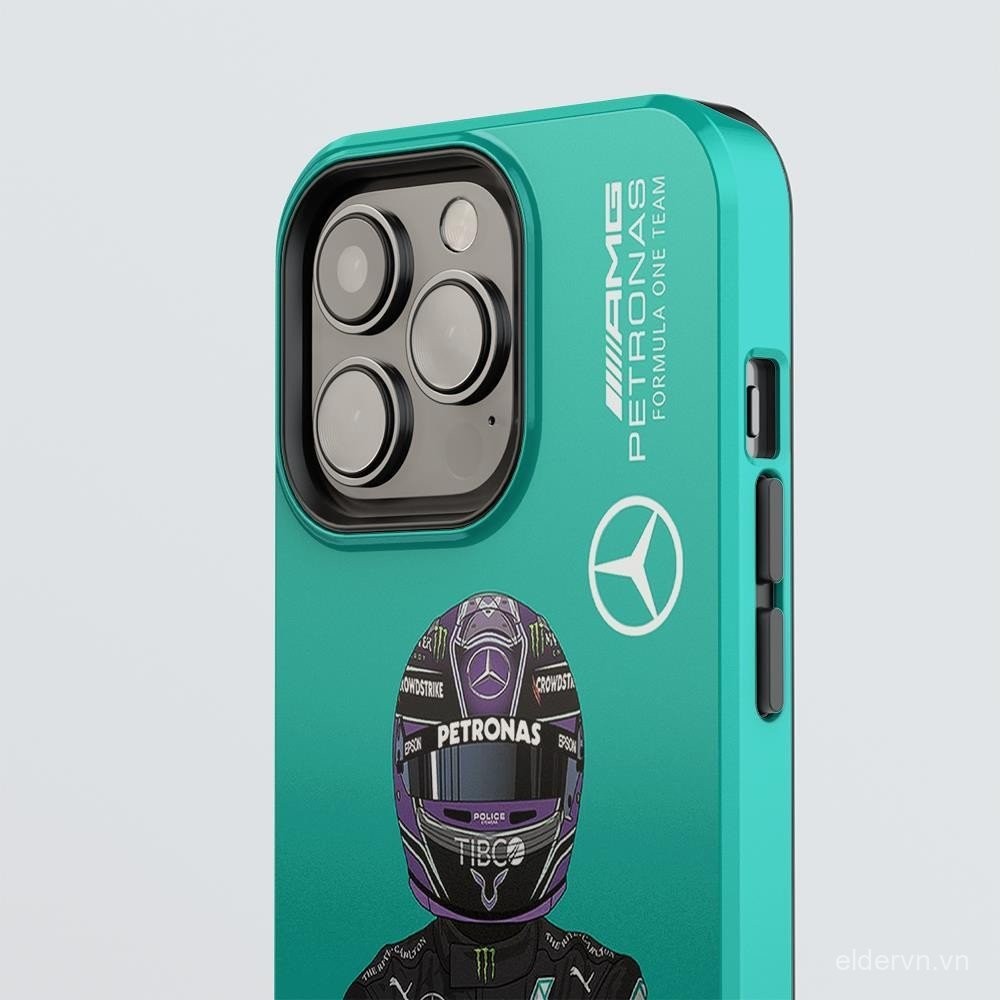 Hàng hóa kỷ niệm 44 năm Hamilton QYJS, Ốp điện thoại Hamilton tương thích với iPhone 16 15 14 13 ProMax 12 PRO 11 XSMAX XR XS X 14 15 16 PLUS, 2 trong 1, Ốp cứng ROTS
