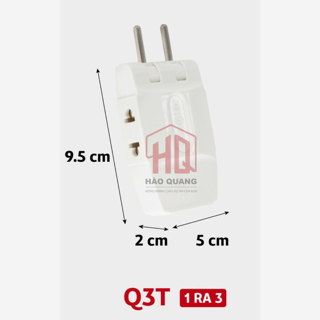 Ổ CẮM CHIA ĐIỆN ĐA NĂNG SOPOKA CHÍNH HÃNG – CHỊU TẢI CAO 2200W – CHIA 3/Q3T – AN TOÀN & BỀN BỈ