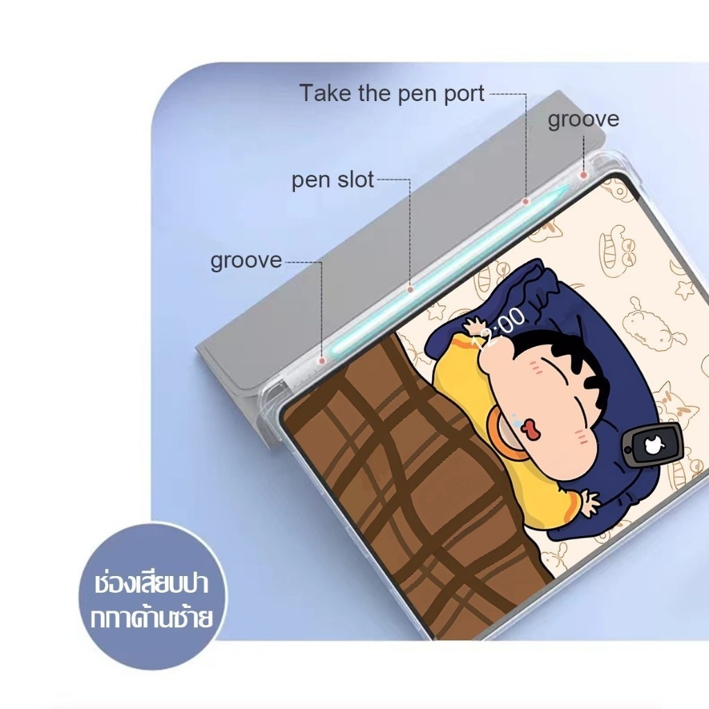 Ốp bảo vệ cho ipad 2018pro gen9 10.2 12.9inch gen7 air1 2 3 2024air6 11inch gen6 gen8 mini4 5 6 2022pro11 gen5 air4 5 10.9 generation10th pro13 vỏ máy tính bảng có khe cắm bút