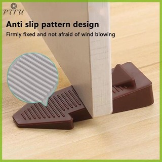 PTFU 1 Cái An Toàn Cao Su Chặn Cửa Chặn Chặn Nêm Doorstops Cửa Văn Phòng Nhà Phía Sau Giữ Chống Va Chạm Dừng Mới
