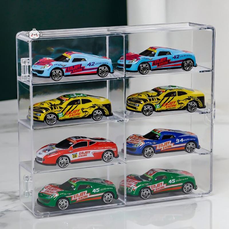 Maybest Acrylic Display Case Tương Thích Với 8 Khe Cắm Màn Hình Dành Cho Xe Đúc Đứng Trên Văn Phòng Nhà {VN}