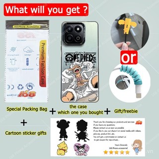 Ốp lưng Honor 200 Smart Honor X8B X8C X7C, ốp lưng Anime One Piece Gear 5 Luffy, ốp chống sốc, vỏ điện thoại cứng mờ, chống dấu vân tay, túi khí