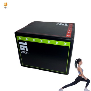 Hộp huấn luyện viên nhảy Plyo mềm 3 trong 1 Hộp tập thể dục chống trượt được sử dụng để tập luyện sức mạnh nhảy