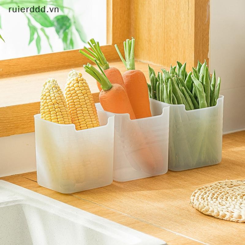# ruierddd # Tủ Lạnh Thực Phẩm Tươi Hộp Bảo Quản Tủ Lạnh Cửa Bên Trái Cây Rau Củ Hộp Đựng Thực Phẩm Gia Vị Hộp Đựng Nhà Bếp Hộp Bảo Quản.