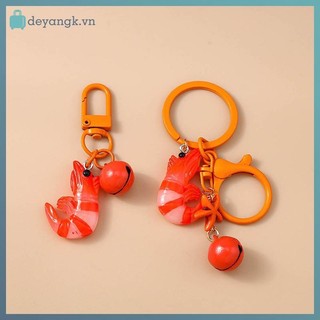 Deyangk Nhựa Dễ Thương 3D Móc Khóa Mô Phỏng Thực Phẩm Chìa Khóa Vòng Mặt Dây Dành Cho Nữ Bé Gái Túi Xách Trang Trí DIY Handmade Trang Sức Quà Tặng VN