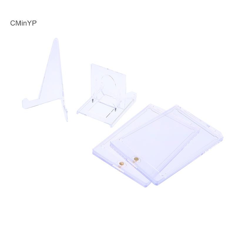 Cminyp 1 Bộ 35PT Giá Đỡ Thẻ Từ Tính Thẻ Hỗ Trợ Bảo Vệ Tay Nhựa Cứng Giao Dịch Màn Hình Hiển Thị Thể Thao Yugioh Thẻ Glory