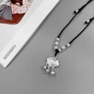 Trung Quốc Tuổi Thọ Khóa Vòng Cổ Chuông Mặt Dây Chuyền Vòng Cổ Cho Nữ Quà Tặng Phụ Kiện Trang Sức