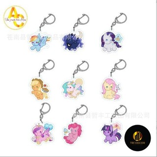 Hoạt Hình Dễ Thương My Little Pony Móc Khóa Màu Kẹo Mini Móc Khóa Sáng Tạo Quà Tặng Tốt Nhất Tiếp Liệu