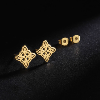 SKYRIM Bông Tai Nữ Phù Thủy Knot Thiết Kế Thép Không Gỉ Thời Trang Trang Sức