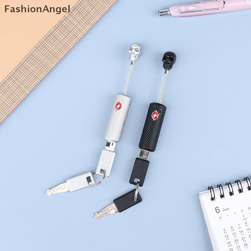 Khóa hải quan FashionAngel Xe đẩy kim loại nước ngoài Hành lý Su