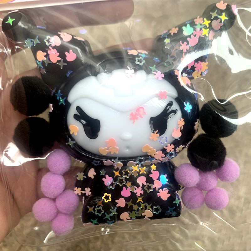 Sanrio Hoạt Hình Dễ Thương Kuromi Bóp Đồ Chơi Blingbling Chống Căng Thẳng Đồ Chơi Người Lớn Silicone Pinch TPR Mềm Giải Nén Căng Thẳng Đồ Chơi Cho Trẻ Em
