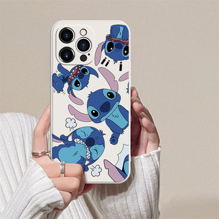 Ốp Điện Thoại TPU Mềm Cho iPhone 16 15 13 14 12 11 Pro Max 7 8 X XR XS Max Ngộ nghĩnh Stitch Hoạt Hình Dễ Thương