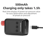 Rockbros Máy Bơm Mini Điện Có Đồng Hồ Đo 150PSI Nhẹ AV / FV Sạc Nhanh Hợp Kim Nhôm Xe Đạp Điện Nhỏ Máy Bơm Không Khí MTB Xe Đạp Đường Bộ Phụ Kiện — ảnh 8
