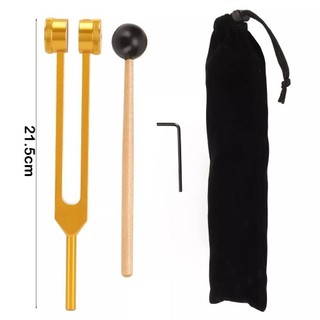Bộ nĩa điều chỉnh AFTEROF, Nĩa điều chỉnh chữa bệnh có trọng lượng 128Hz, Dụng cụ làm sạch tai Phụ kiện Yoga và thiền định để chữa bệnh Luân xa Trị liệu âm thanh Giảm căng thẳng
