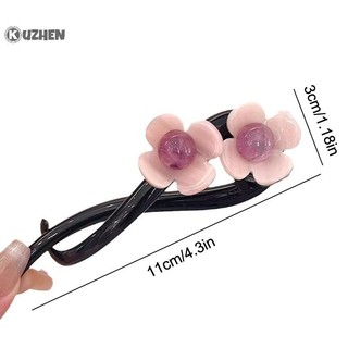 Kuzhen Retro S Hình Đuôi Ngựa Xoắn Kẹp Tóc Hoa Nhiều Màu Xoắn Rỗng Ra Cá Mập Kẹp Mũ Đội Đầu Phụ Kiện Tóc HOT