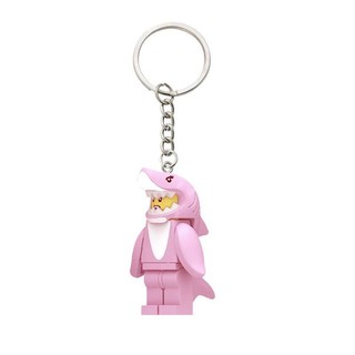 [Móc khóa] Tương thích với móc khóa Lego, mặt dây chuyền ba lô, quà tặng sinh viên, cá mập Batman phát sáng trong bóng tối GVUW