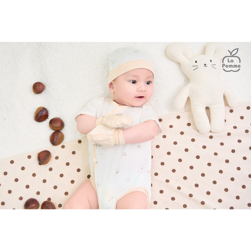 Ảnh Set bao tay bao chân La Pomme Họa tiết bé xinh 4