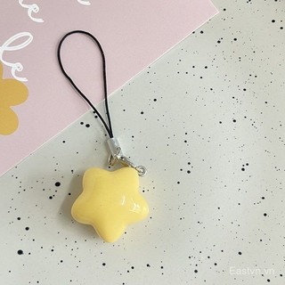 [Móc khóa] Dây đeo hình ngôi sao sữa dễ thương cho bé gái, mặt dây chuyền ngôi sao năm cánh mềm mại đáng yêu, quà tặng cho bạn bè và cặp đôi GEO6
