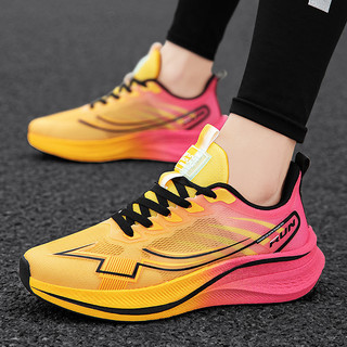 Giày thể thao mùa hè mới 2025, thoáng khí, mỏng nhẹ, siêu nhẹ, giảm sốc, chuyên dụng cho marathon, chạy bộ sáng, điền kinh