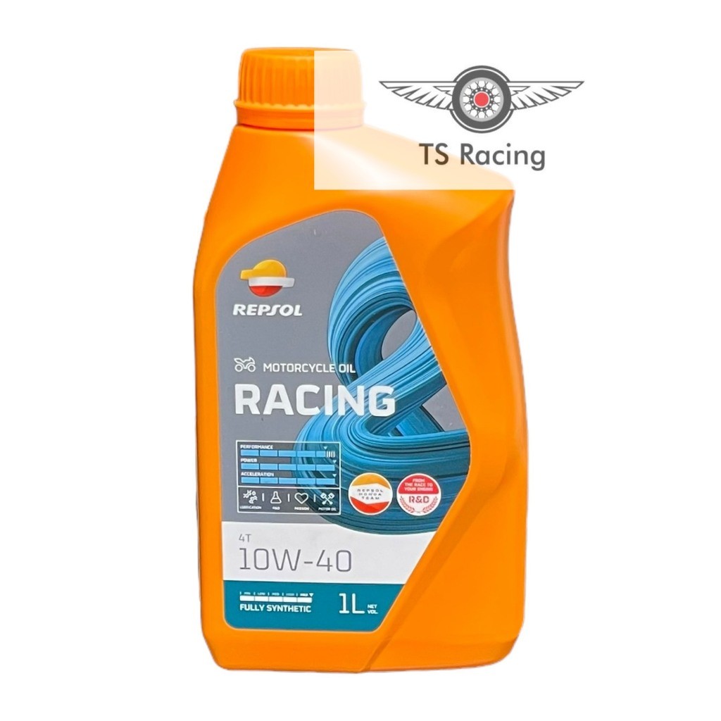 Nhớt repsol racing 10w40 1L - xe số - xe côn - xe pkl