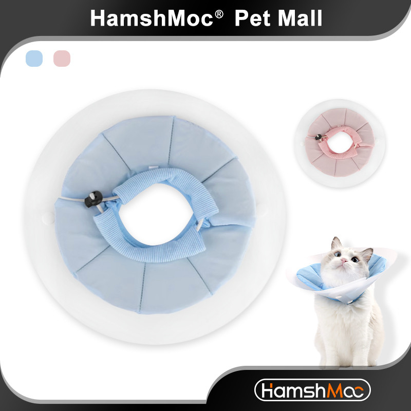 Hamshmoc Nhẹ Mèo Nón Cổ Có Thể Điều Chỉnh Chống Cắn Thú Cưng Elizabethan Cổ Chống Liếm Phục Hồi Cổ Cho Thú Cưng Nhỏ Bảo Vệ Vết Thương