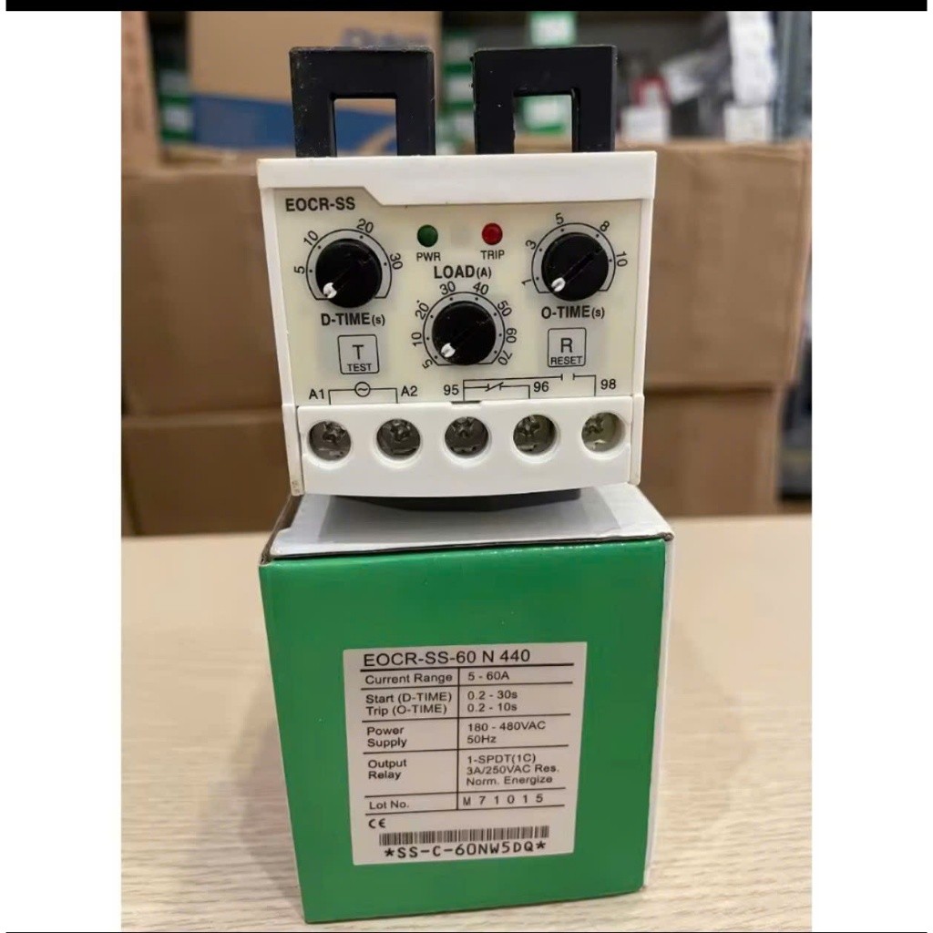 Rơ le bảo vệ dòng điện tử EOCR-SS,EOCR-SS60N440 dải dòng 5-60A,relay bảo vệ động cơ,relay điện tử,rơ le điện tử,rơ le