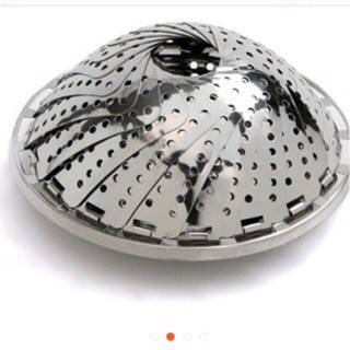 Vỉ hấp inox 3 chân gấp gọn size lớn tiện hấp xôi bánh bao rau củ