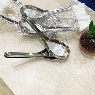 Combo 5 thìa inox ăn phở súp cơm tiện dụng bền đẹp dễ vệ sinh dùng hằng ngày
