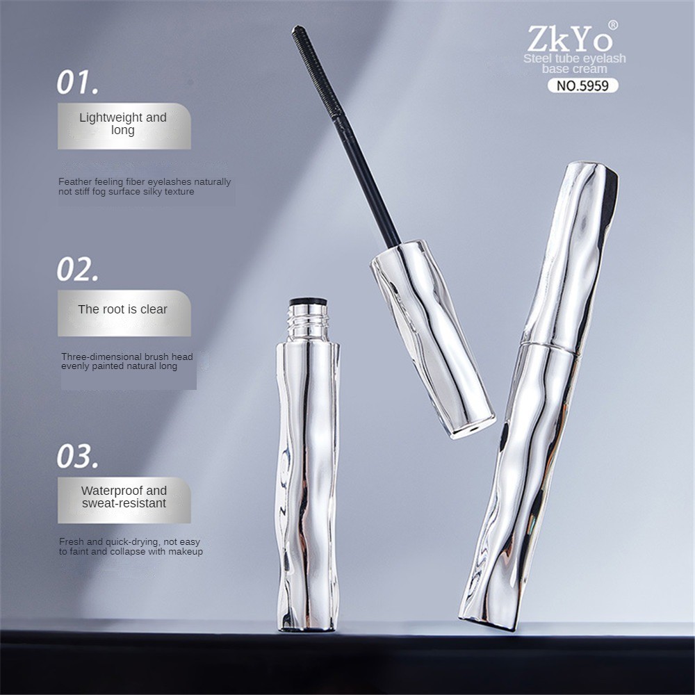 Ảnh Giao Hàng Nhanh [Quà Tặng Miễn Phí] Mascara Zkyo Natural Curling Quick Drying Matte Lash Cream Waterproof Long-lasting Non-lemudged Eyes Makeup Cosmetics (THỦY TINH) 4