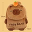 Túi đeo chéo YOLOGO Capybara, Ba lô đeo vai có thể điều chỉnh sang trọng, Hình dạng ba chiều Dung tích lớn có dây đeo vai Túi đựng điện thoại di động Quà tặng