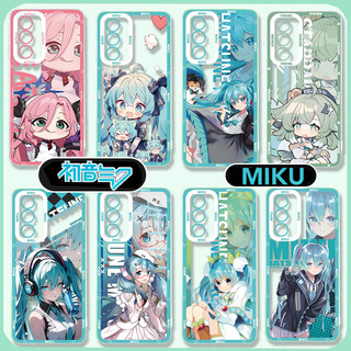 Ốp Điện Thoại Cho Samsung Galaxy S25 Ultra S24 Plus S24FE S23FE A56 A36 A26 A16 5G Vỏ Hoạt Hình Anime Dễ Thương Hatsune Miku Chống Sốc Trong Suốt Mềm