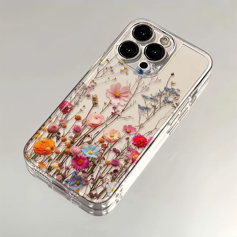 Vỏ hoa văn cây hoa hợp thời trang cho Xiaomi Redmi Note 14 13 12 4G 13 14 Pro Plus 5G Vỏ hoa mềm trong suốt Bảo vệ Camera trong suốt Silicon chống sốc trong suốt