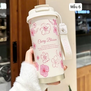 Cốc giữ nhiệt hoa lá dung tích 500ml at