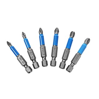 [Fuxin] Bộ 6 mũi tuốc nơ vít chống trượt điện cho tác động 50mm PH1 / PH2 / PH3 / cho PZ1 / cho PZ2 / PZ3