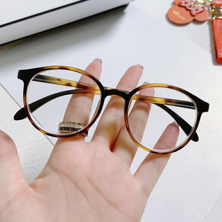 Kính cận thị siêu nhẹ hình tròn màu xanh bơ, cổ điển thời trang với khả năng chống ánh sáng xanh