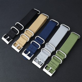 Phần cứng bạc / đen- NATO Nylon Dây đeo đồng hồ Vòng đeo tay 20mm 22mm Dây đeo đồng hồ cho nam nữ Dây đeo đồng hồ thay thế