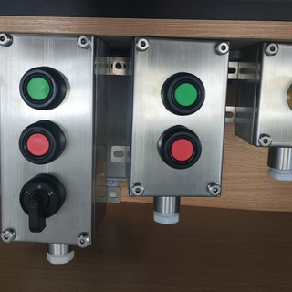 Hộp Điều Khiển Chống Cháy Nổ Bắt Đầu Dừng Loại Đẩy Công Tắc Chống Cháy Nổ Nút Nhấn Đúc Nhôm Tự Cài Lại